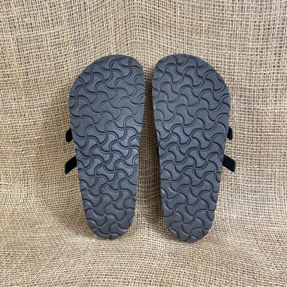🛑SOLD🛑  Birkenstock Sandals Flats Mayari Slip On Leather Buckle Black Birks  5 - Picture 12 of 12